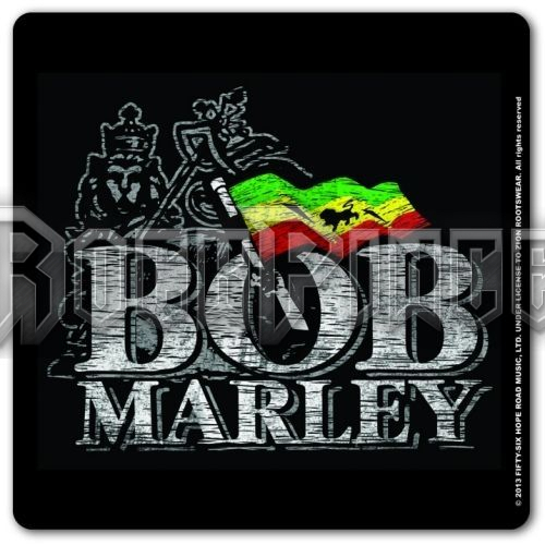 Bob Marley - Distressed Logo - poháralátét - BMACOAS01