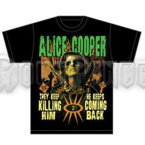 Alice Cooper - Graveyard - unisex póló - ACTEE05MB