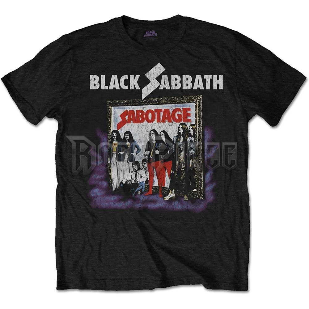 Black Sabbath - Sabotage Vintage - unisex póló - BSTS35MB