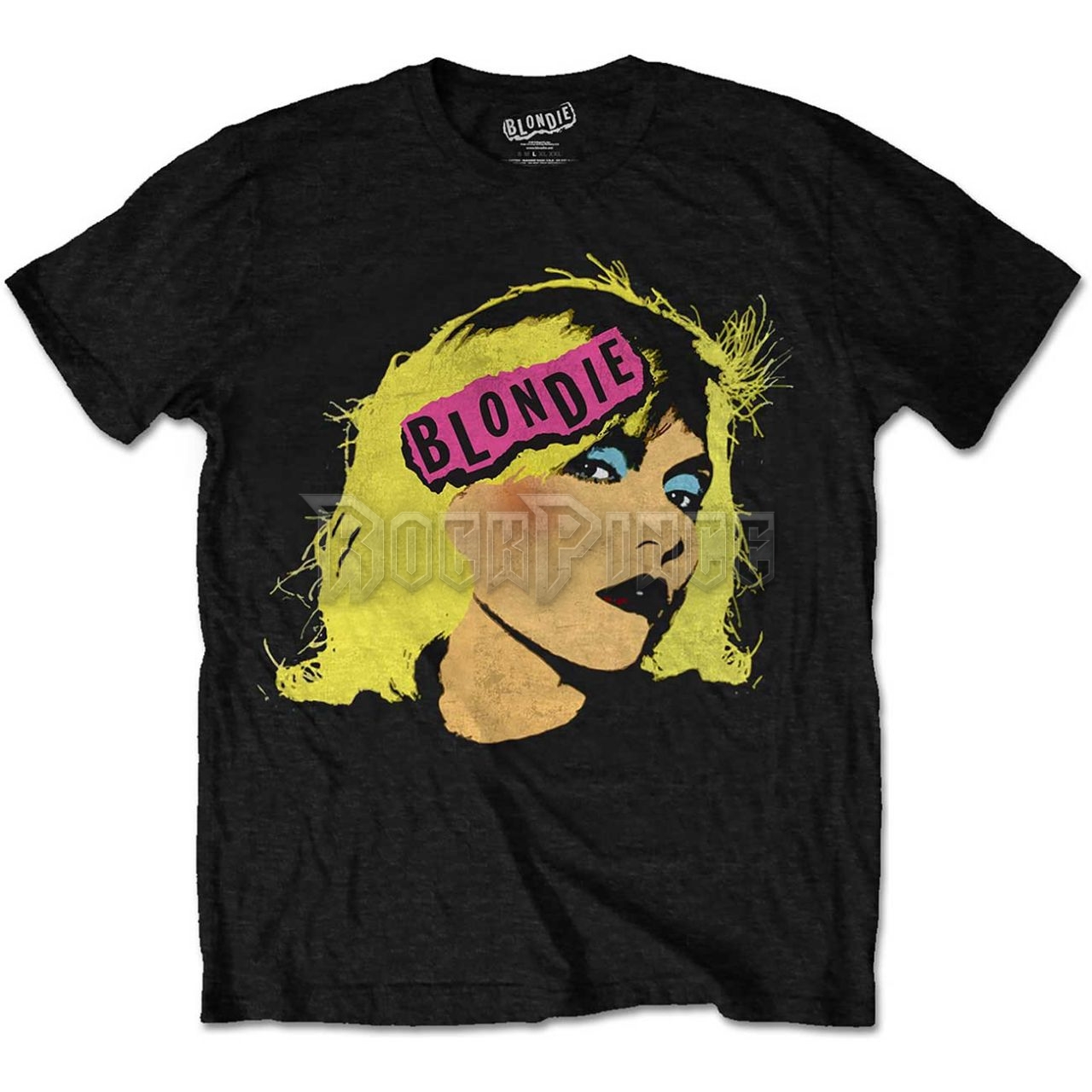 Blondie - Punk Logo - unisex póló - BLDTS01MB / BLDTSP01MB