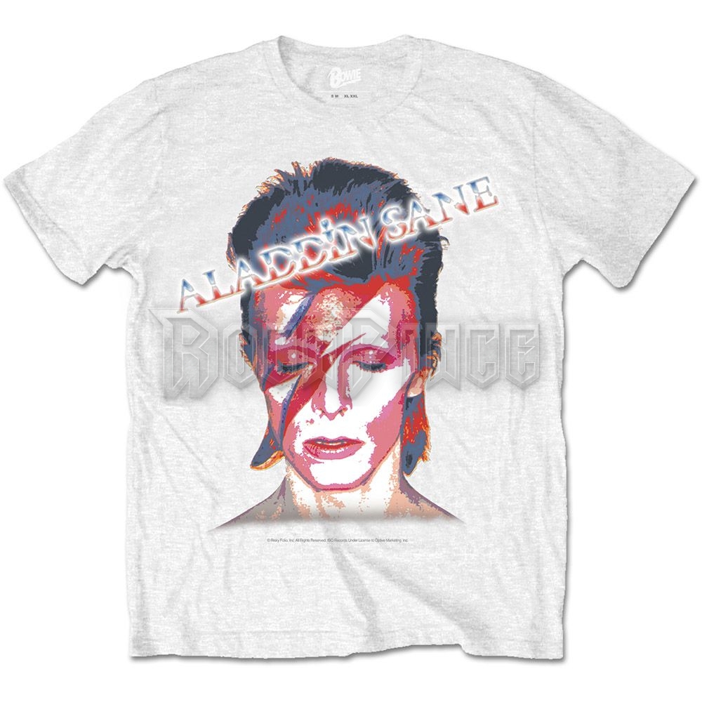 David Bowie - Aladdin Sane - unisex póló - BOWTS12MW