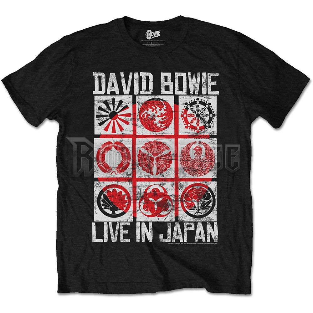 David Bowie - Live in Japan - unisex póló - BOWTS14MB