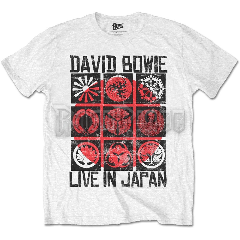 David Bowie - Live in Japan - unisex póló - BOWTS14MW