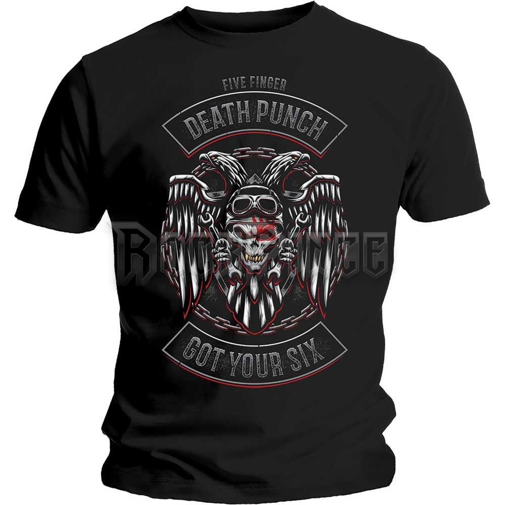 Five Finger Death Punch - Biker Badge - unisex póló - FFDPTS21MB