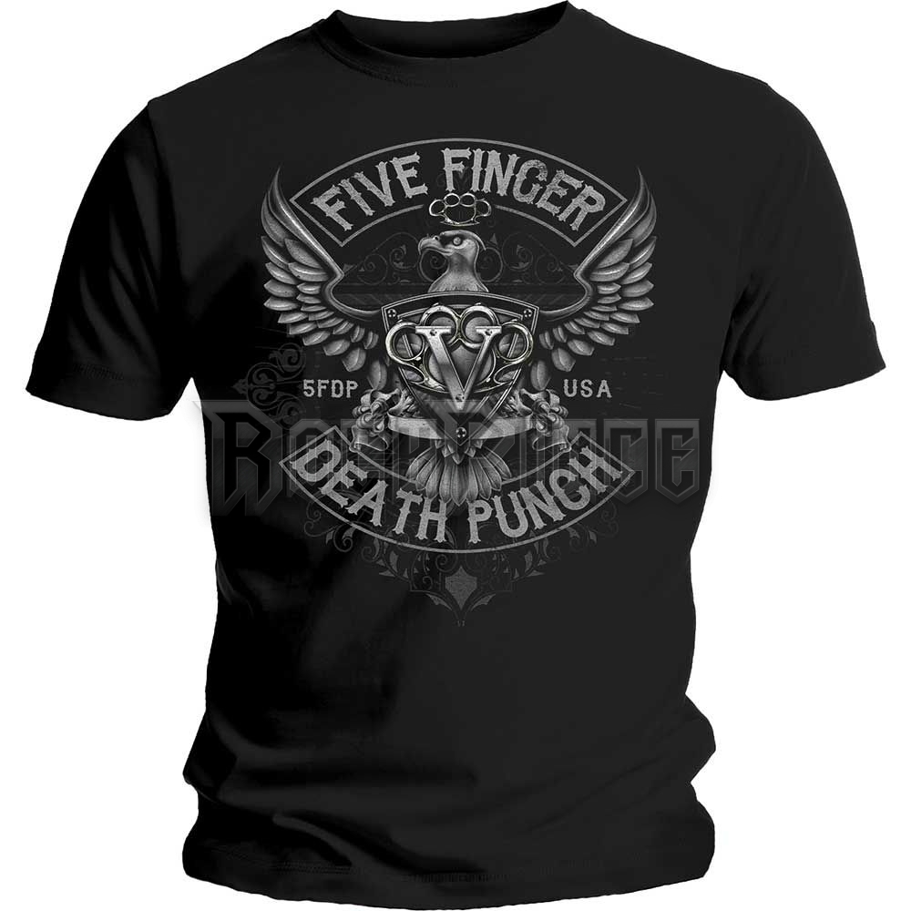Five Finger Death Punch - Howe Eagle Crest - unisex póló - FFDPTS31MB