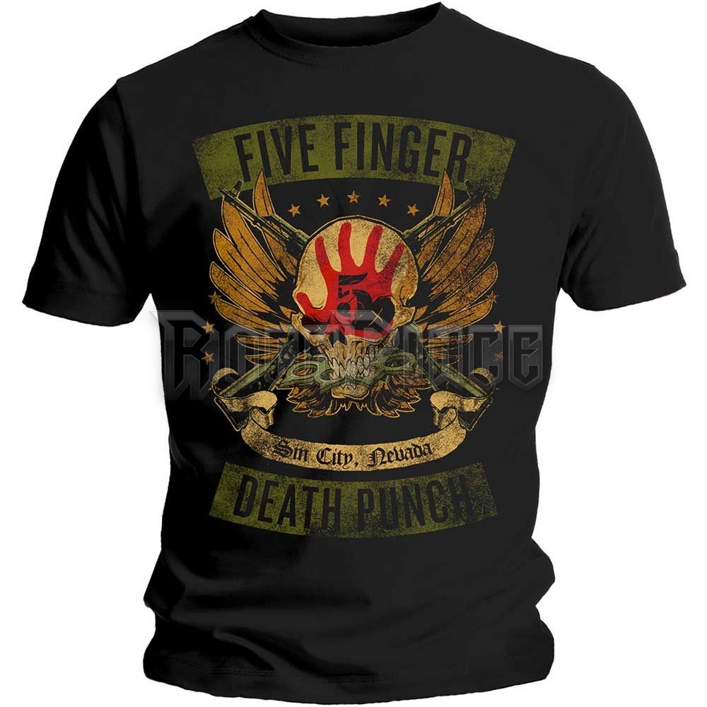 Five Finger Death Punch - Locked & Loaded - unisex póló - FFDPTS19MB