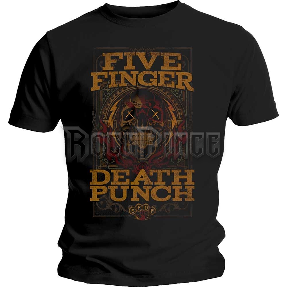 Five Finger Death Punch - Wanted - unisex póló - FFDPTS28MB