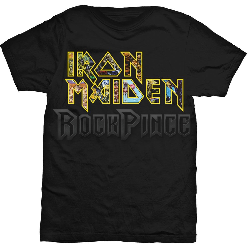 Iron Maiden - Eddie Logo - unisex póló - IMTEE45MB