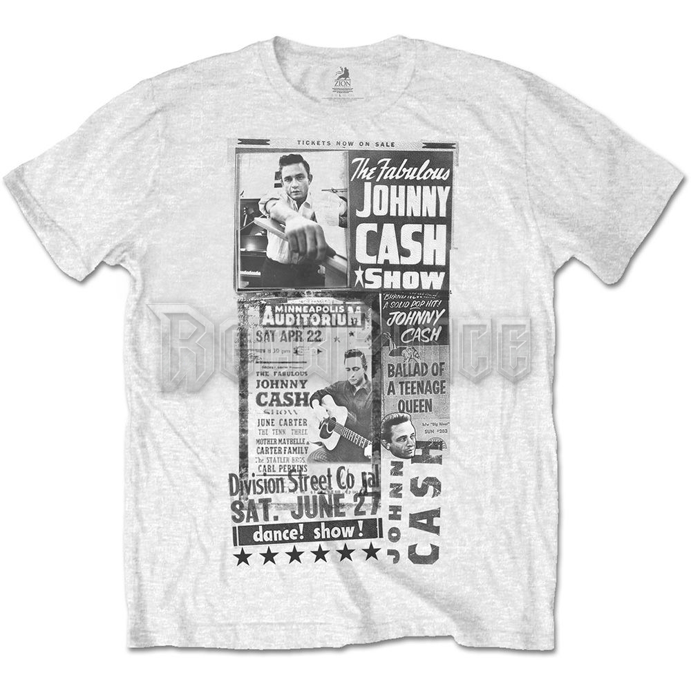 Johnny Cash - The Fabulous Johnny Cash Show - unisex póló - JCTTRTW01MW