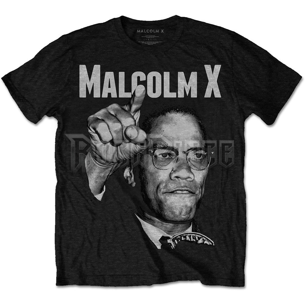 Malcolm X - Pointing - unisex póló - MALXTS01MB