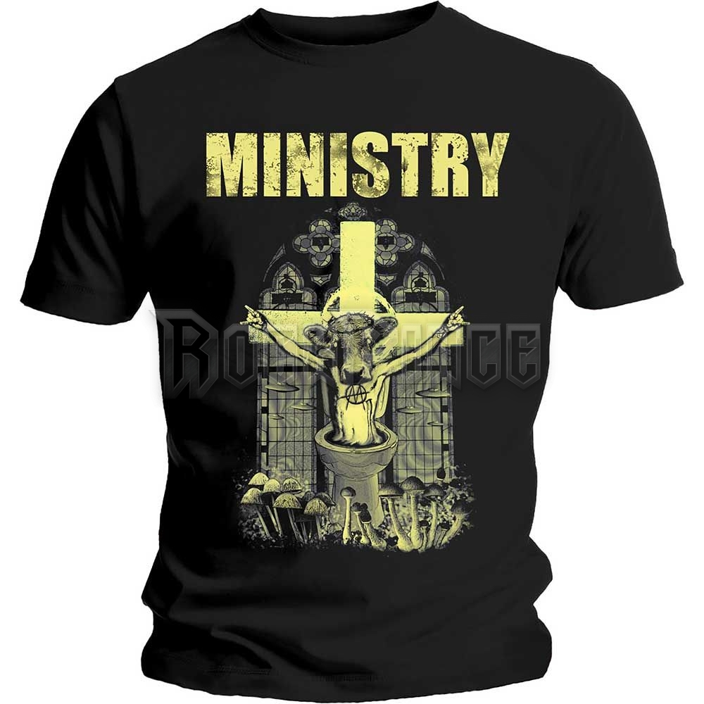 Ministry - Holy Cow Block Letters - unisex póló - MINITS04MB