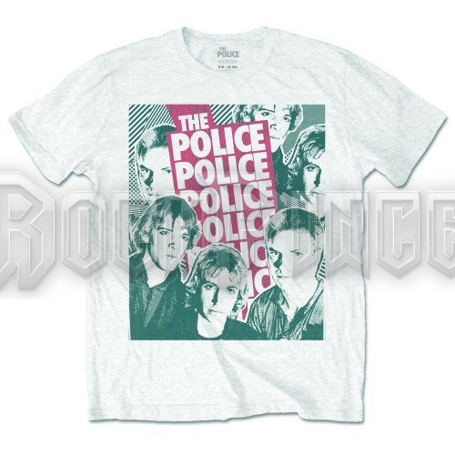 The Police - Half-tone Faces - unisex póló - POLTS04MW
