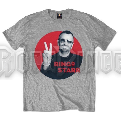 Ringo Starr - Peace Red Circle - unisex póló - RINGOTS02MG