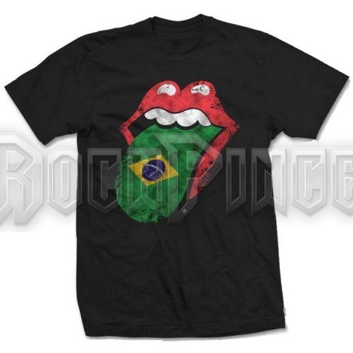 The Rolling Stones - Brazil Tongue - unisex póló - RSTS36MB