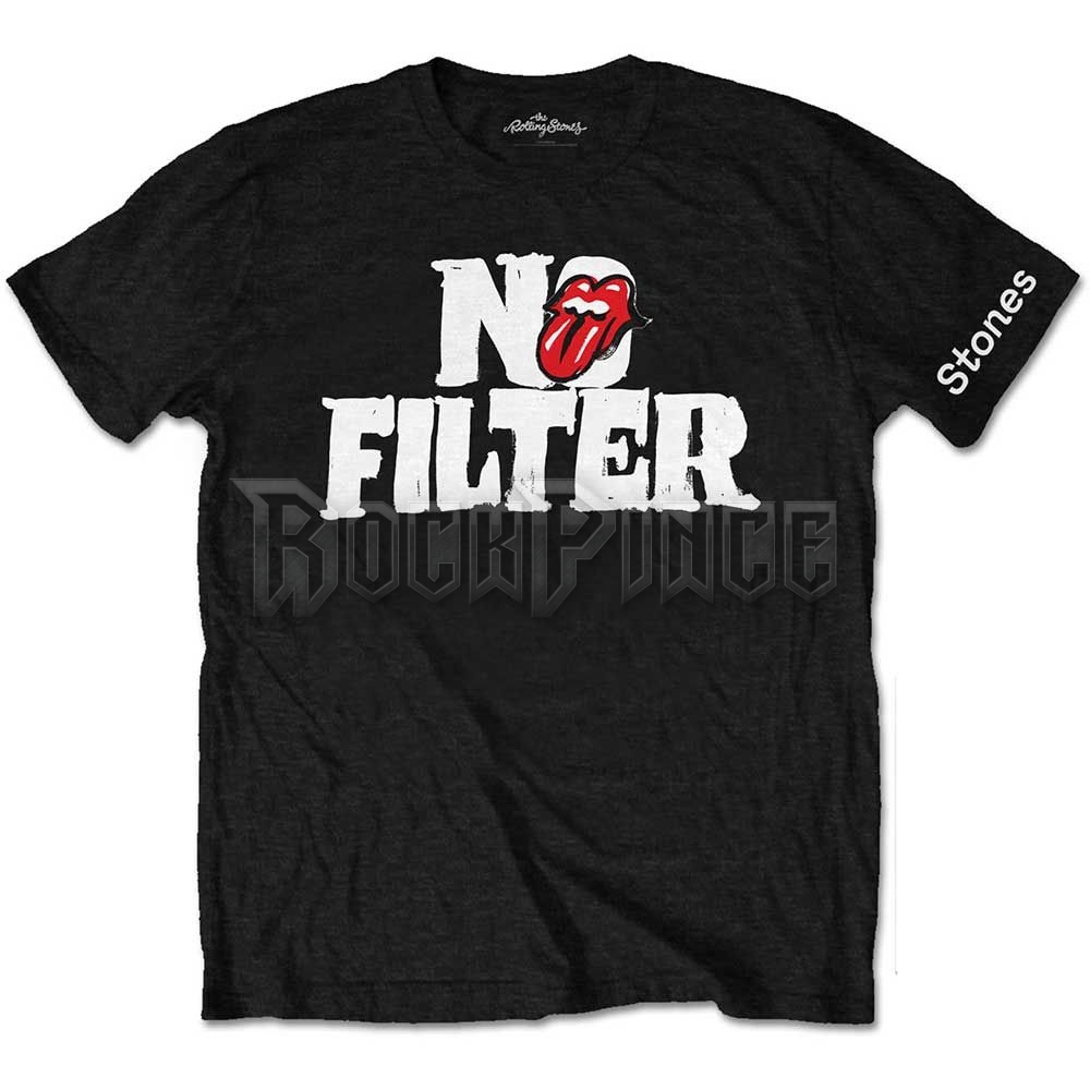 The Rolling Stones - No Filter Header Logo - unisex póló - RSTS100MB