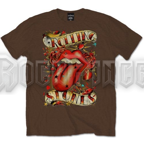 The Rolling Stones - Tongue & Stars - unisex póló - RSTEE15MBR