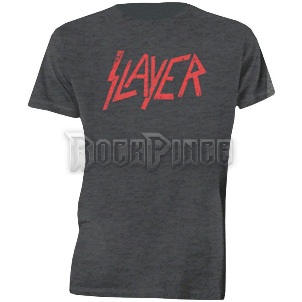 Slayer - Distressed Logo - unisex póló - SLAYTEE28MC