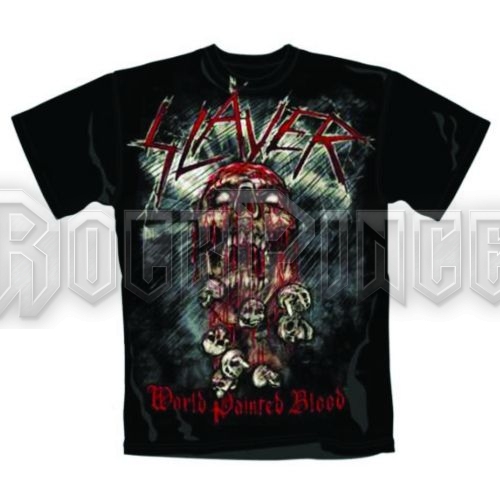 Slayer - World Painted Blood Skull - unisex póló - SLAYTEE09MB