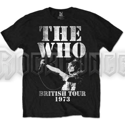 The Who - British Tour 1973 - unisex póló - WHOTEE03MB