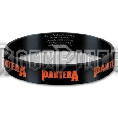 Pantera - Logo - szilikon karkötő - PANTGUM01