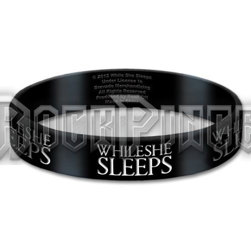 While She Sleeps - Logo - szilikon karkötő - WSSGUM01