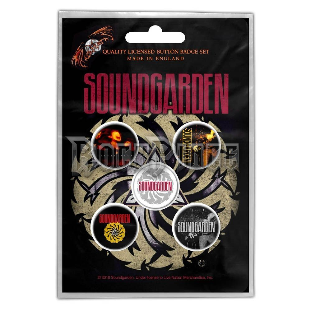 Soundgarden: Badmotorfinger - 5 db-os kitűző szett - BB041