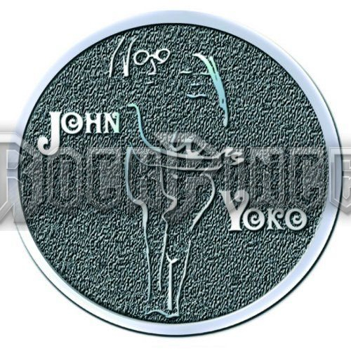John Lennon: John & Yoko - Kitűző / Fémjelvény - JLMYSPIN09