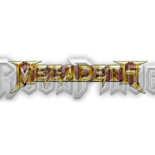 Megadeth: Gold Logo - Kitűző / Fémjelvény - MEGAPIN02