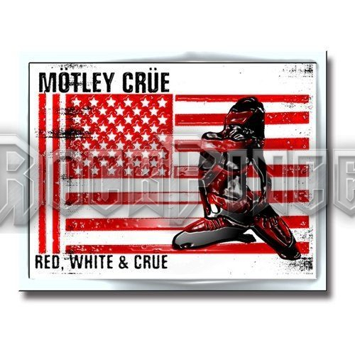 Mötley Crüe: Red, White & Crue - Kitűző / Fémjelvény - MOTPIN06