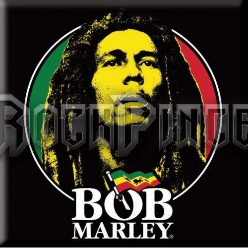 Bob Marley: Logo Face - hűtőmágnes - BMAMAG01