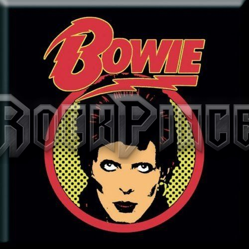 David Bowie: Flash Logo - hűtőmágnes - BOWMAG01