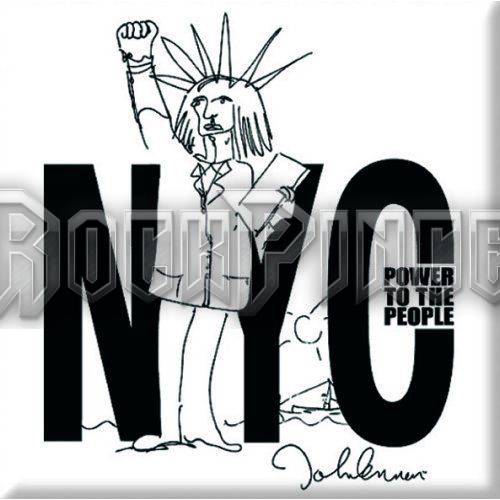 John Lennon: NYC Power to the People - hűtőmágnes - JLMAG14