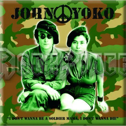 John Lennon: Soldier - hűtőmágnes - JLMAG03