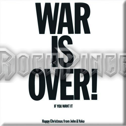 John Lennon: War is Over - hűtőmágnes - JLMAG02