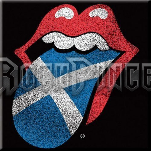 The Rolling Stones: Tongue Scotland - hűtőmágnes - RSMAG06
