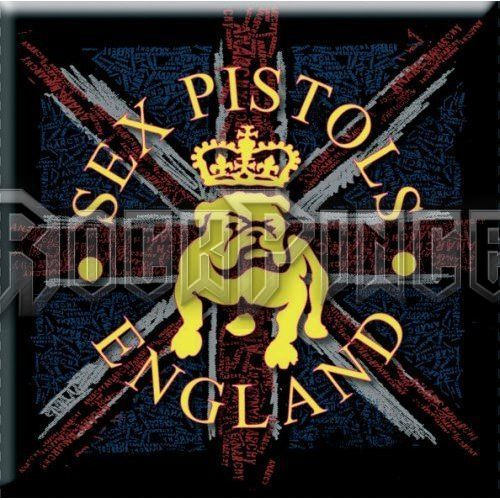 The Sex Pistols: Bull Dog & Flag - hűtőmágnes - SPMAG03