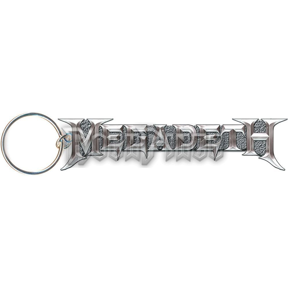 Megadeth - Grey Logo - kulcstartó - MEGAKEY01