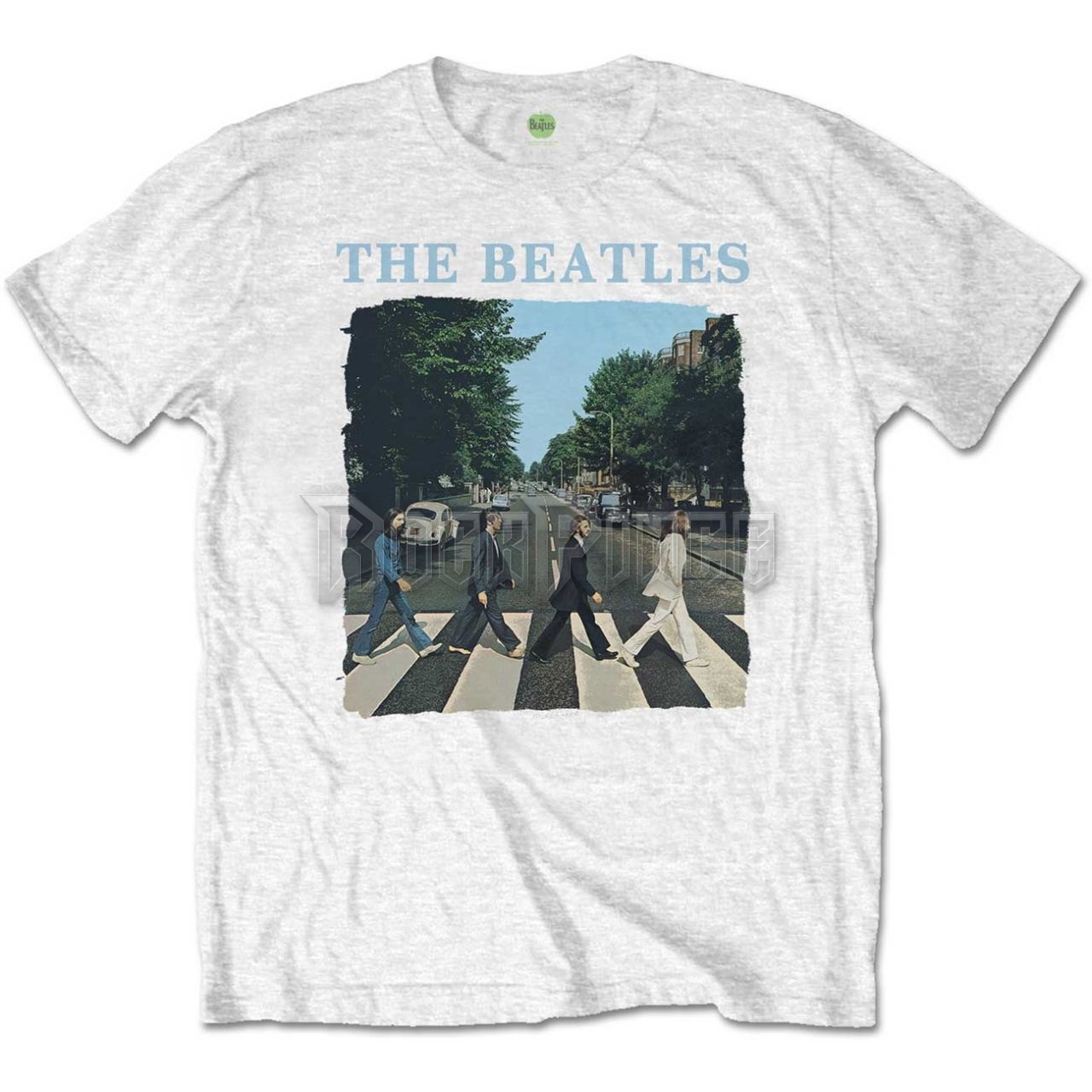 The Beatles - Abbey Road & Logo - unisex póló - BEATTEEP46MW