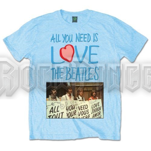 The Beatles - All you need is love Play Cards - unisex póló - BEATTEE238MLB