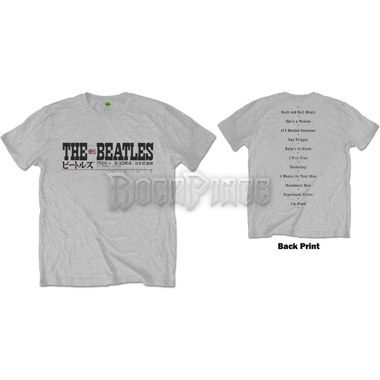 The Beatles - Budokan Set List - unisex póló - BEATTEE380MG