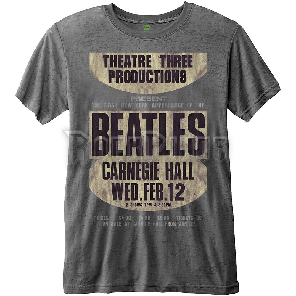 The Beatles - Carnegie Hall - unisex póló - BEATTEE304BOMC