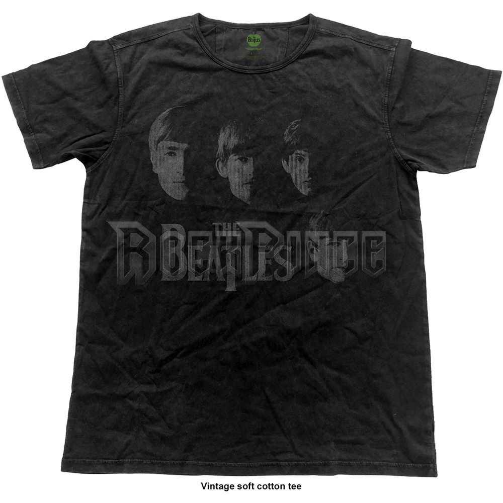 The Beatles - Faces - unisex póló - BEATVINTS05MB