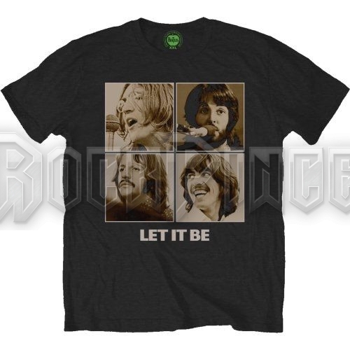 The Beatles - Let It Be Sepia - unisex póló - BEATHBTEE07MB