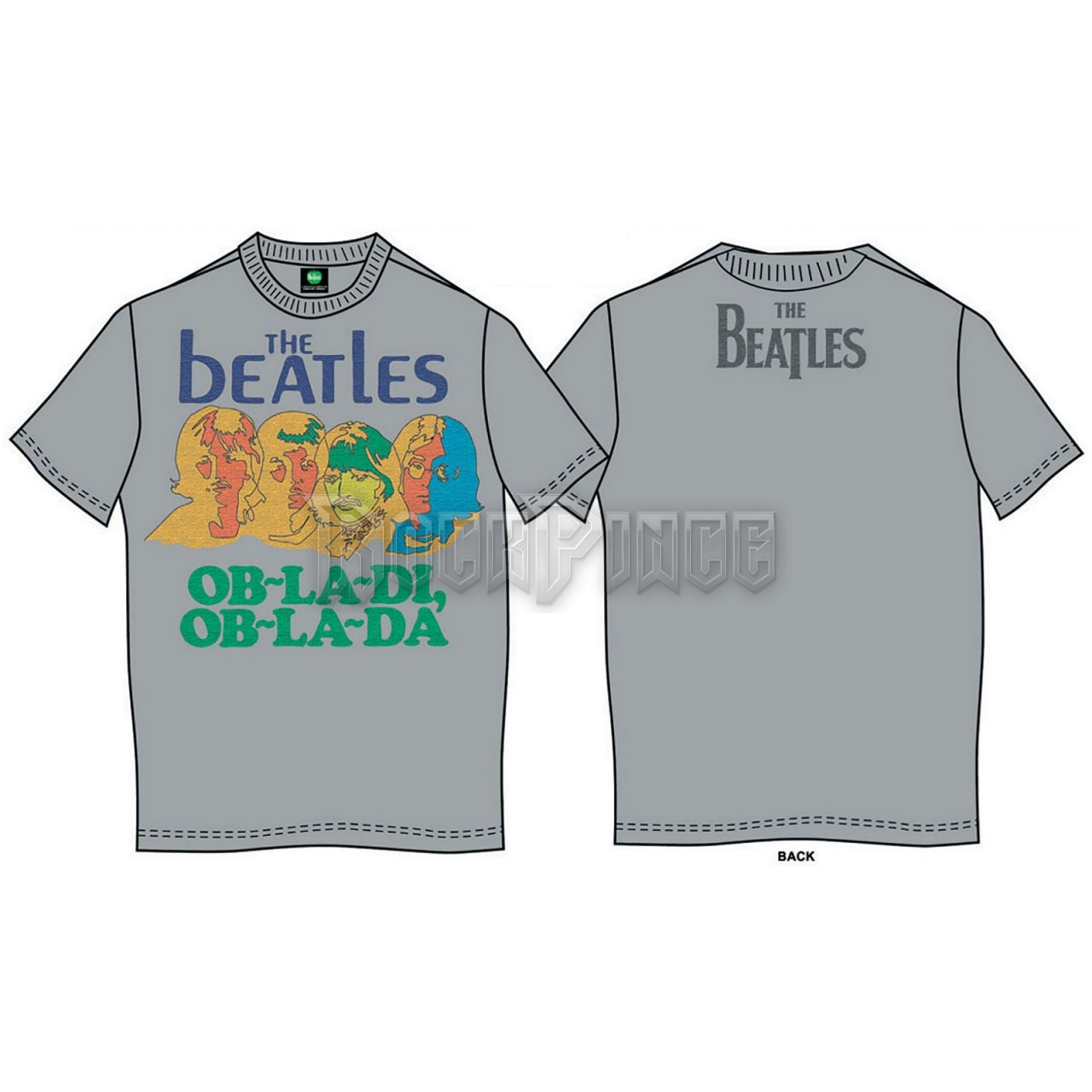 The Beatles - Ob-La-Di - unisex póló - BEATTEE01MG
