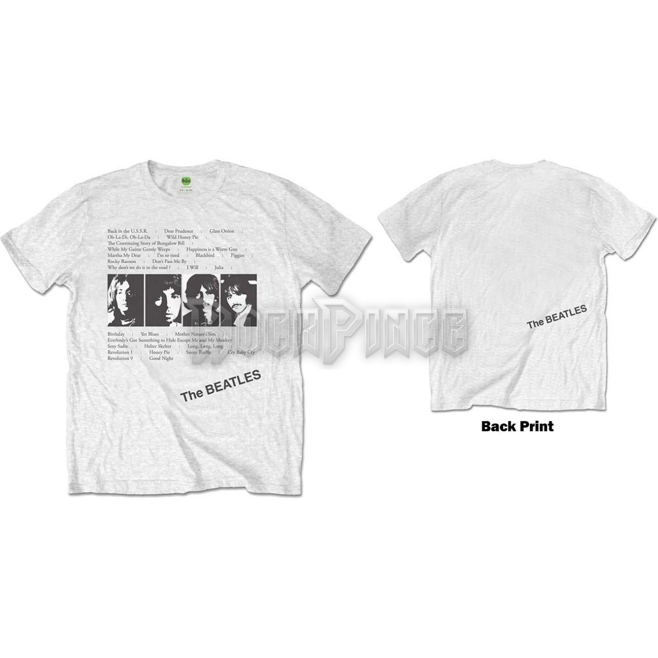 The Beatles - White Album Tracks - unisex póló - BEATTEE391MW