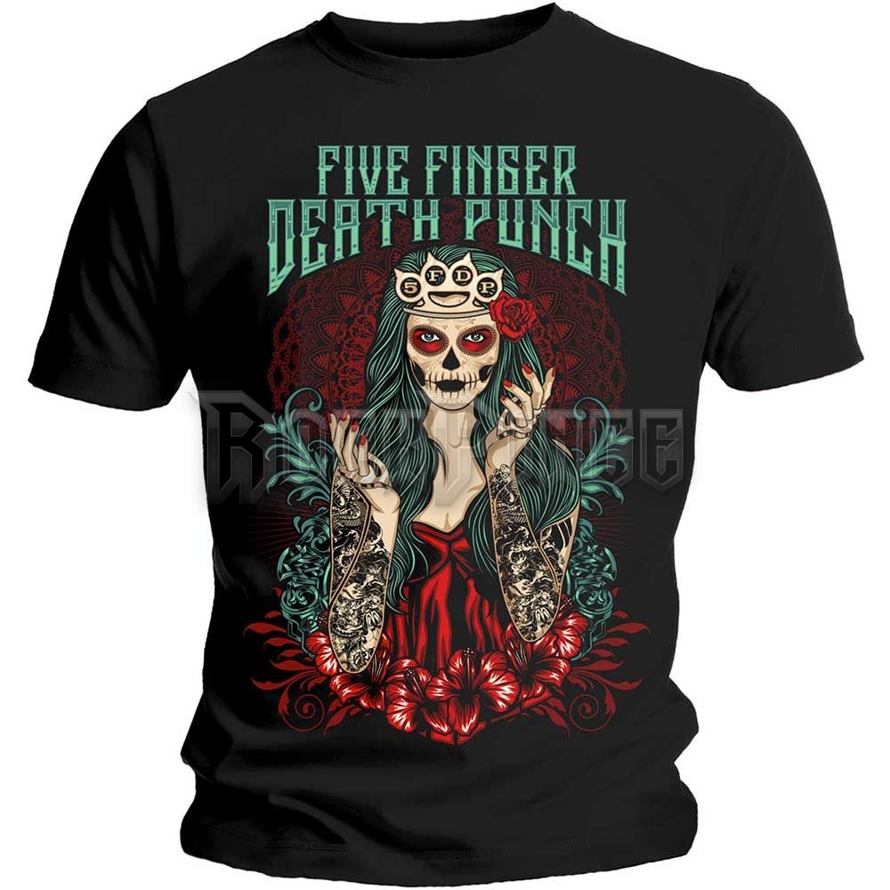 Five Finger Death Punch - Lady Muerta - unisex póló - FFDPTS18MB