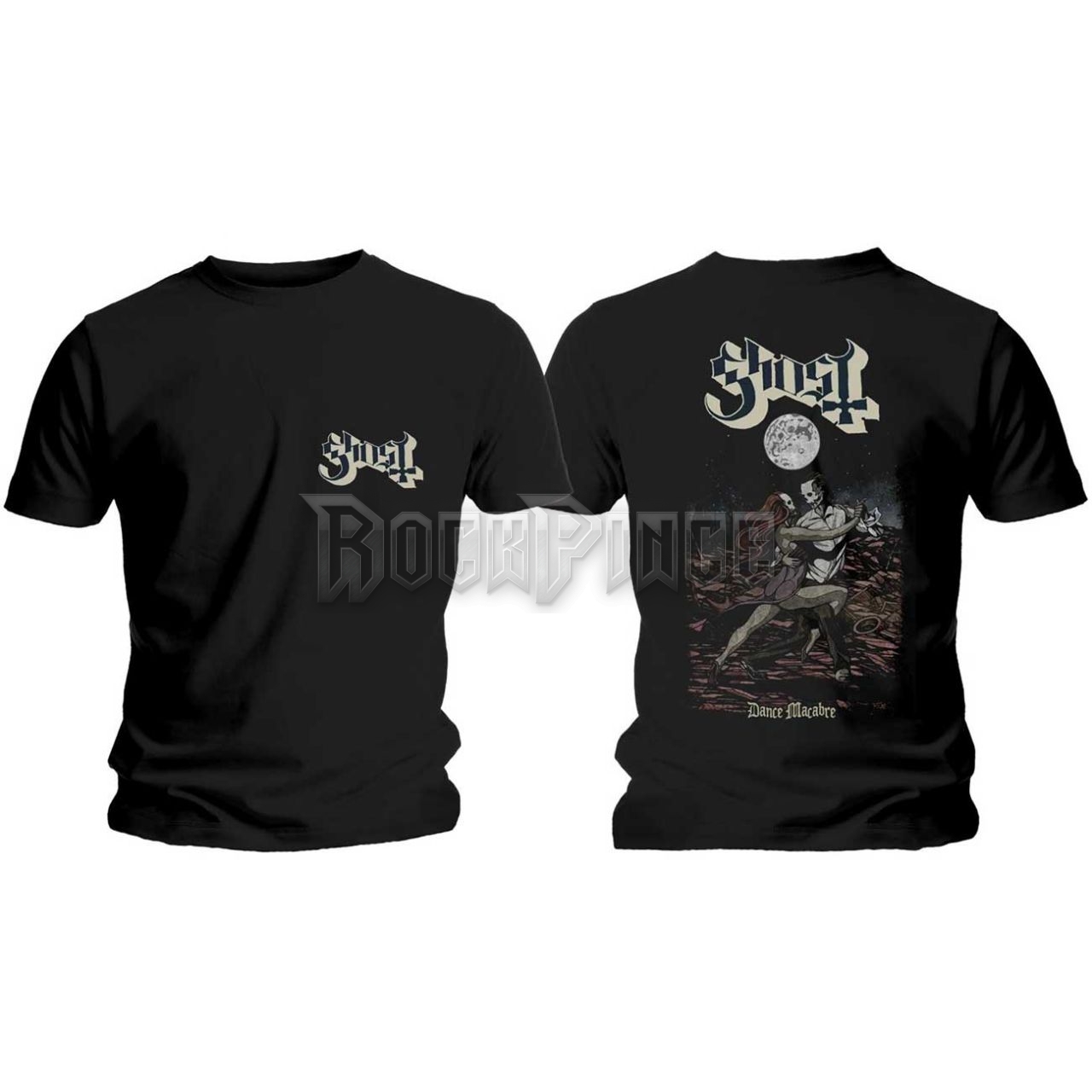 Ghost - Dance Macabre Cover & Logo - unisex póló - GHOTEE25MB