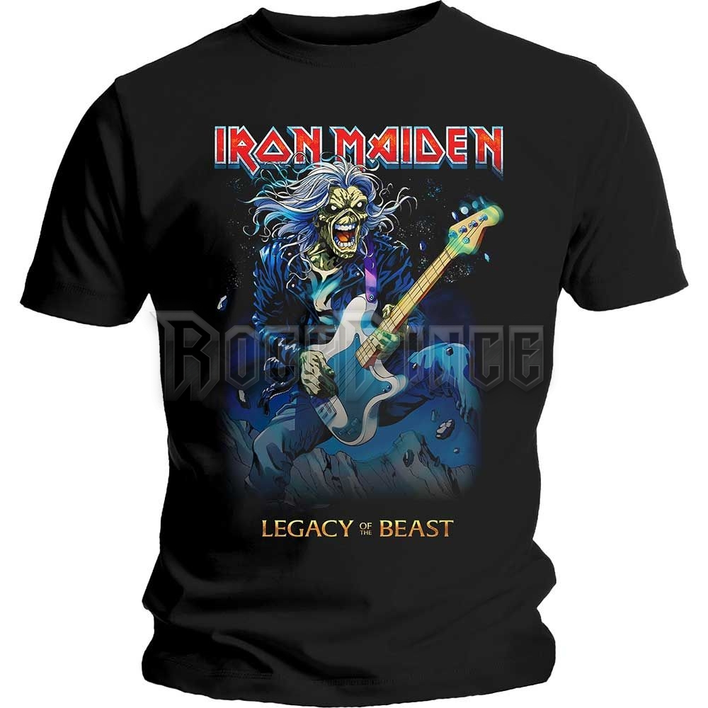 Iron Maiden - Eddie on Bass - unisex póló - IMTEE73MB