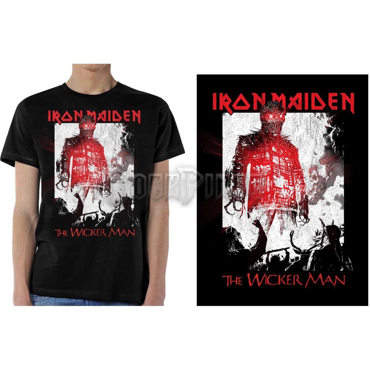 Iron Maiden - The Wicker Man Smoke - unisex póló - IMTEE80MB
