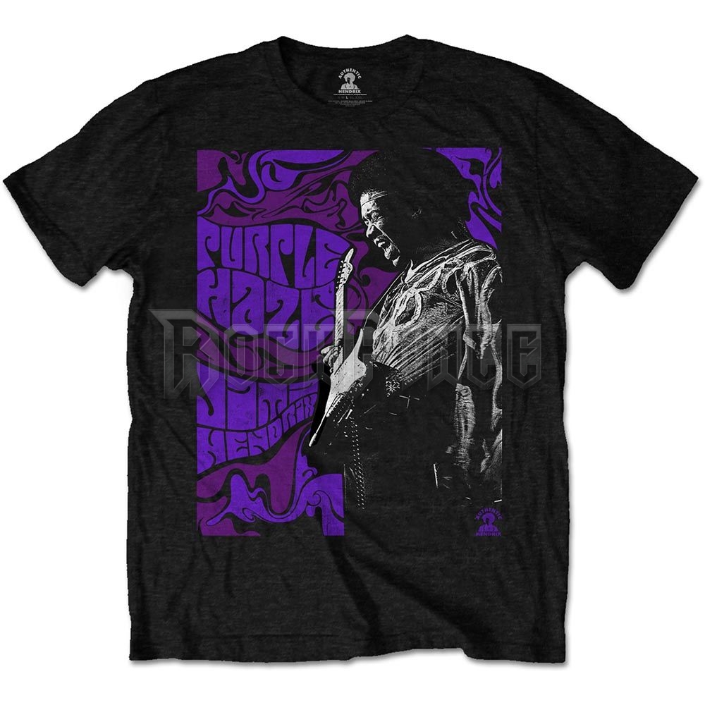 Jimi Hendrix - Purple Haze - unisex póló - JHXTS09MB